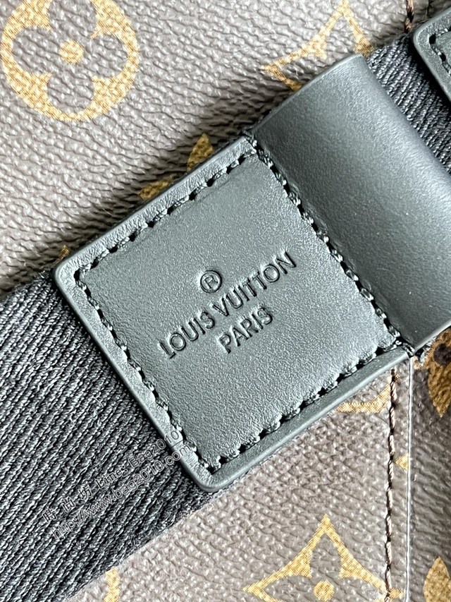 LV專櫃2023新款S Lock Sling腰包 M46245紫 路易威登老花腰包 dn1132